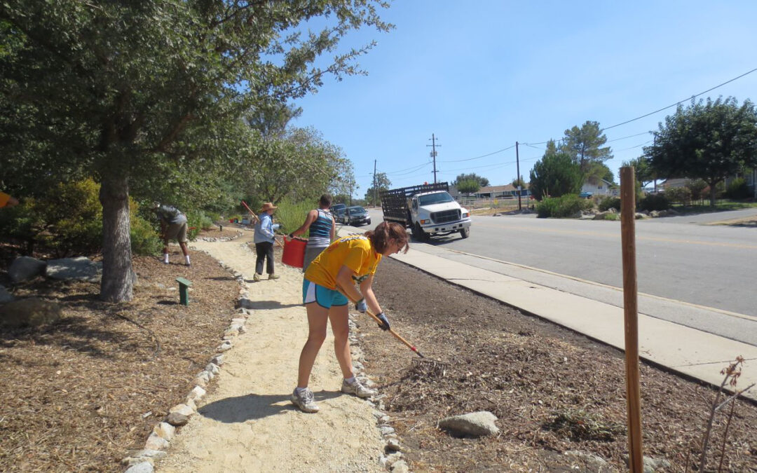 Cal Poly Wow Day of Service ~ Gateway landscape is beautiful, ready for autumn and rain this winter!