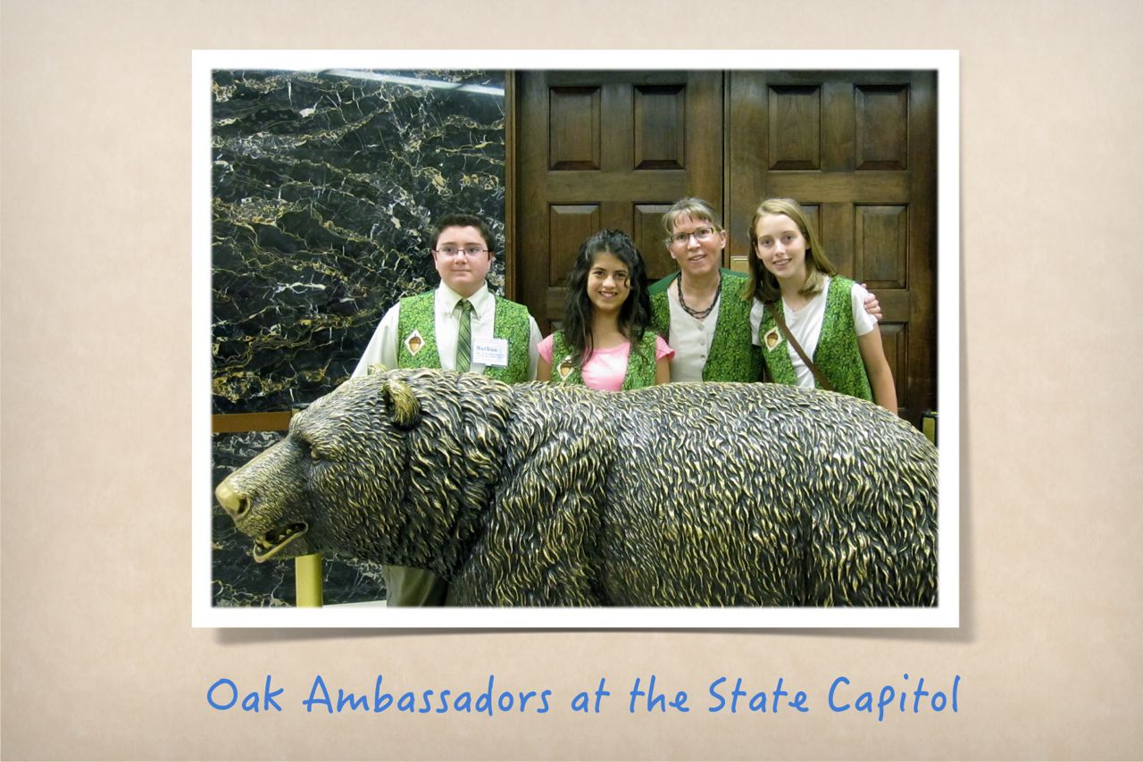 Oak Ambassadors at the State Capitol