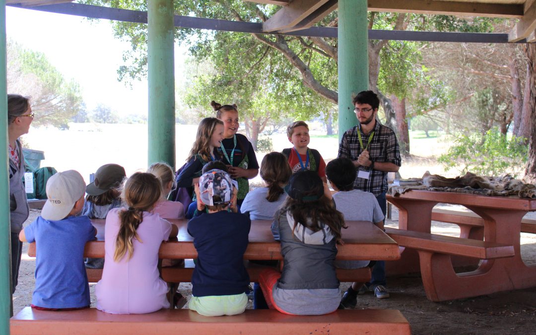 Kids laughing, learning and teaching at Jr. Ranger Camp